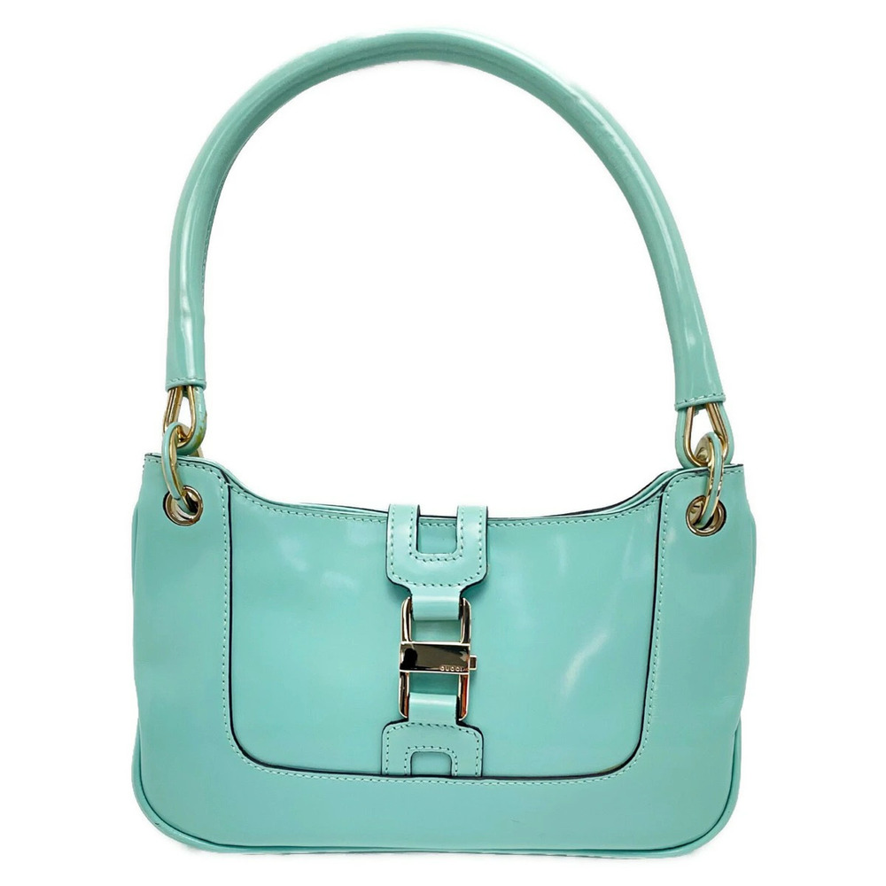 GUCCI Jackie Green Handbag Leather